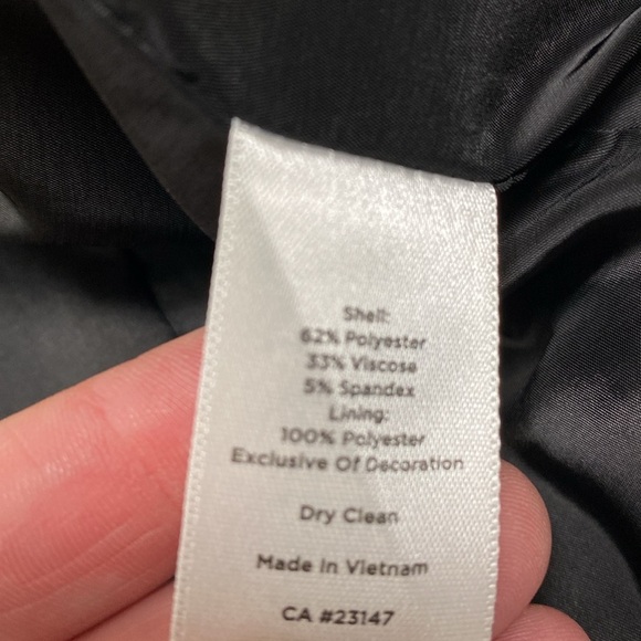 Talbots Petites Blazer Women’s Black and White Tweed Zip up Size 2P ‎ Business - Picture 6 of 10